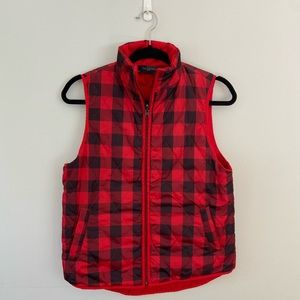 ✨Reversible buffalo check vest✨